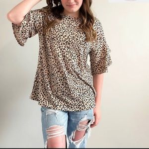 Leopard Tunic Top